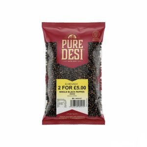 WHOLE BLACK PEPPER – 15 X 200g – RRP 2 FOR £5.00