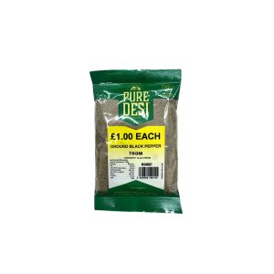 GROUND BLACK PEPPER – 20 X 75 – RRP 1.00