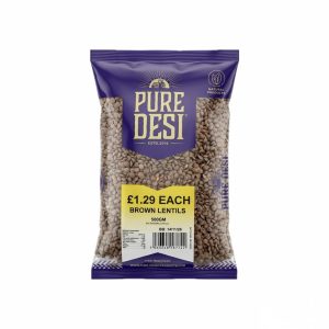 BROWN LENTILS – 12 X 500 – RRP 1.29