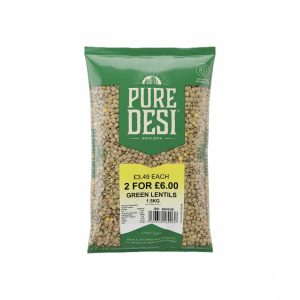 GREEN LENTILS – 10 X 1500 – 2 FOR 6.00