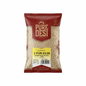 SESAME SEEDS NATURAL – 15 X 300g – RRP 2 FOR £5.00