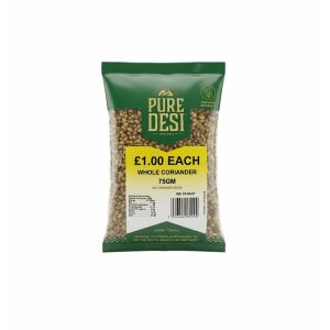 WHOLE CORIANDER – 20 X 75g – RRP £1.00